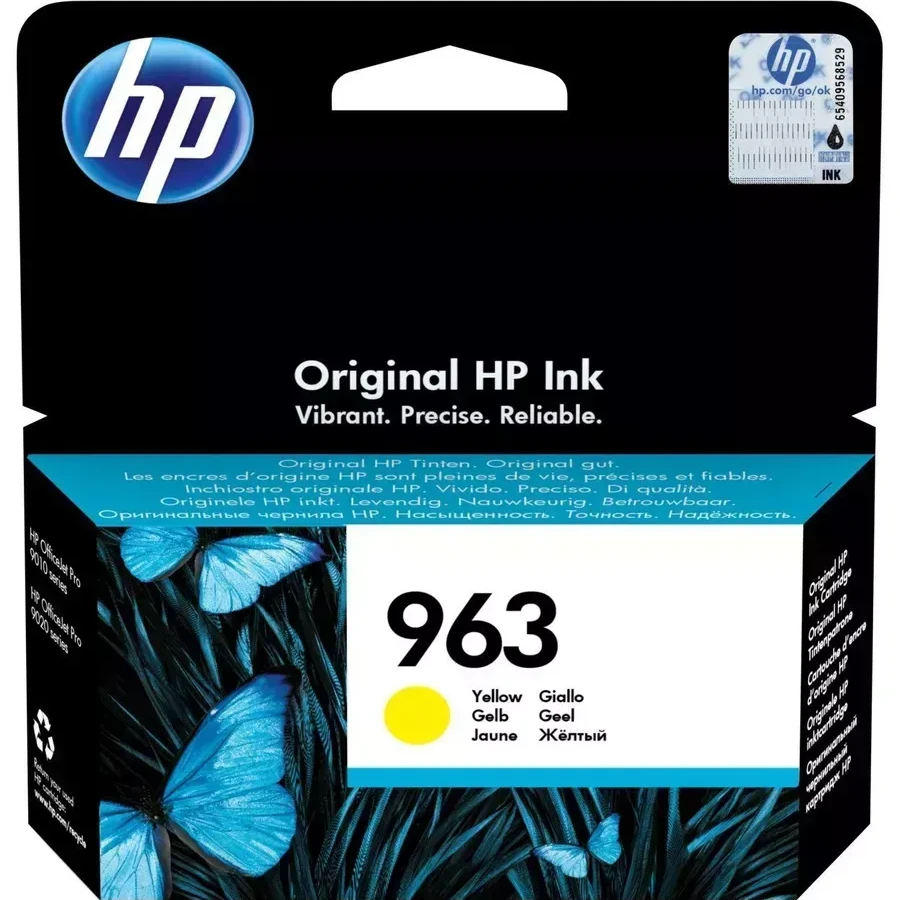 Картридж HP 963 жёлтый для OfficeJet Pro 9010/9020 series