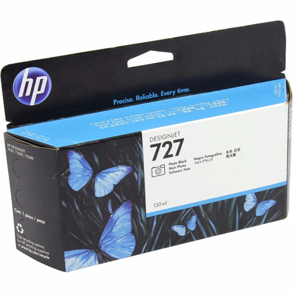 Картридж HP 727, 130ml, фото чёрный, DesignJet — 3