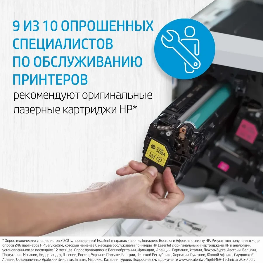 Картридж HP CF211A 131A, голубой, LaserJet Pro — 4
