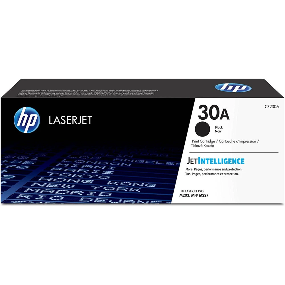 Картридж HP 30A, чёрный, LaserJet Pro M203
