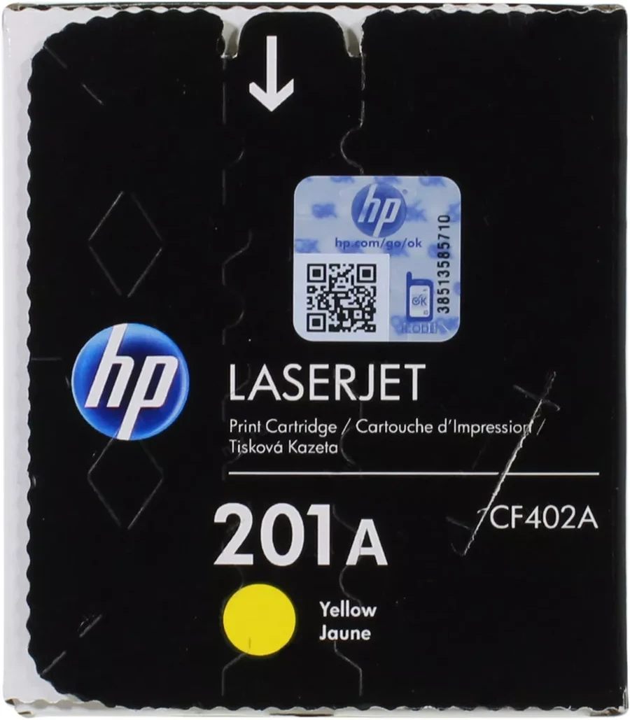 Картридж HP 201A Yellow для Color LaserJet Pro MFP M277/M274 — 3