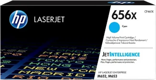 Картридж HP 656X Cyan для Color LaserJet M652/M653