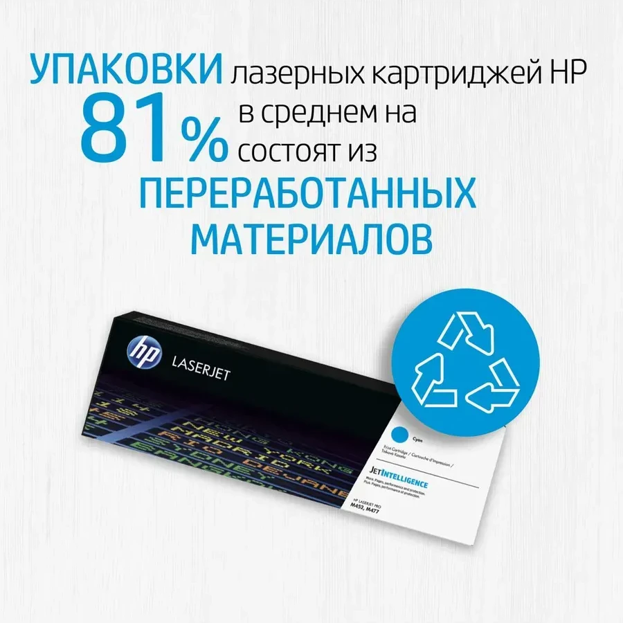 Картридж HP 222A Cyan для Color LaserJet Pro 3303 — 2