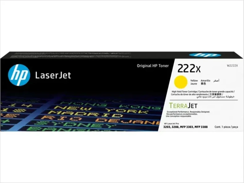 Картридж HP 222X Yellow для Color LaserJet Pro 3303