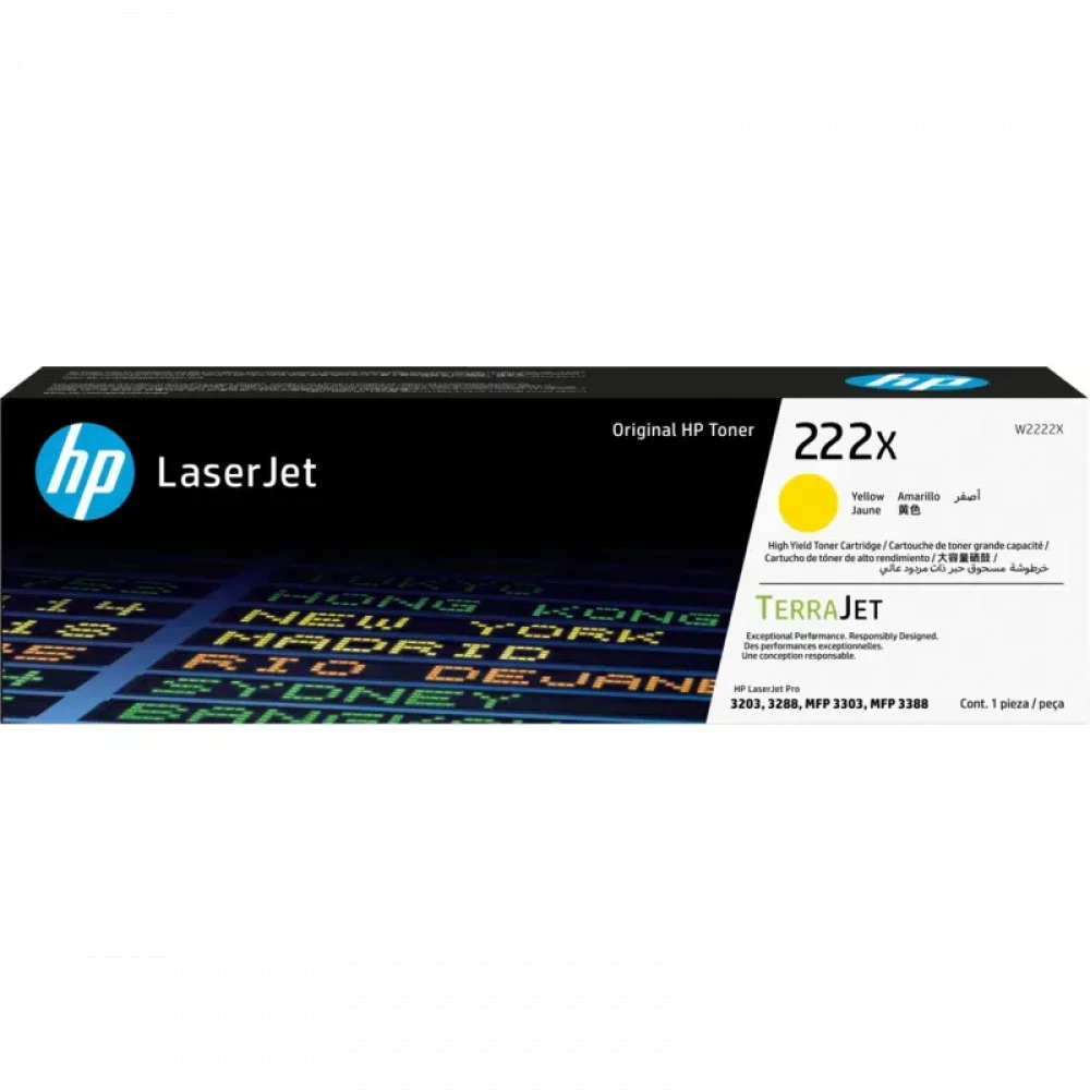 Картридж HP 222X Yellow для Color LaserJet Pro 3303 — 2