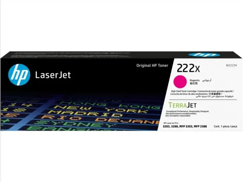 Картридж HP 222X Magenta для Color LaserJet Pro 3303
