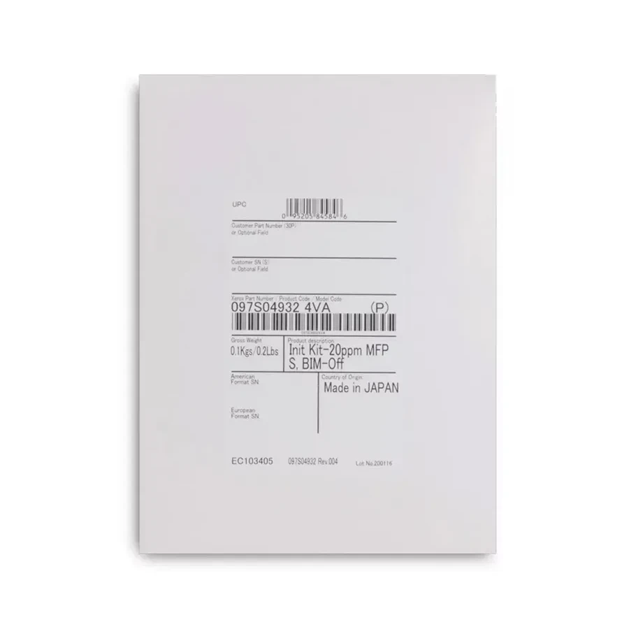 Комплект Xerox VersaLink C7120, инициализации