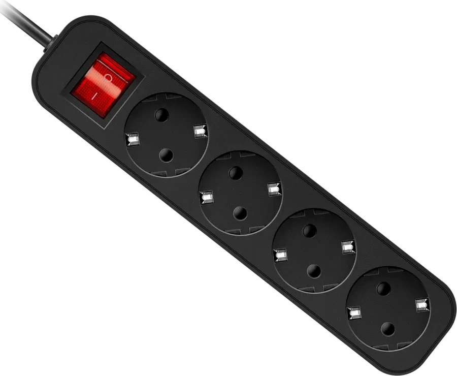 Удлинитель Defender G450 5м 4 розетки Black