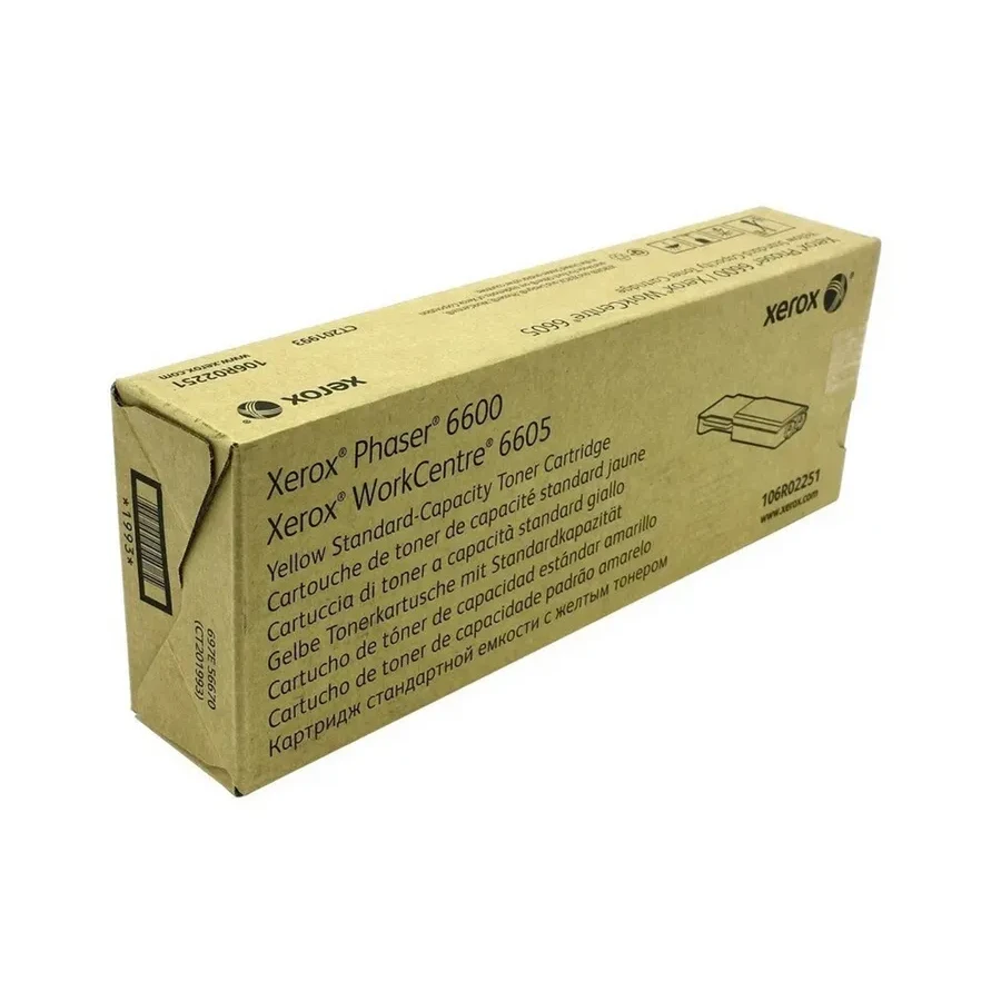 Тонер-картридж Xerox 106R02251, жёлтый, 2000 стр