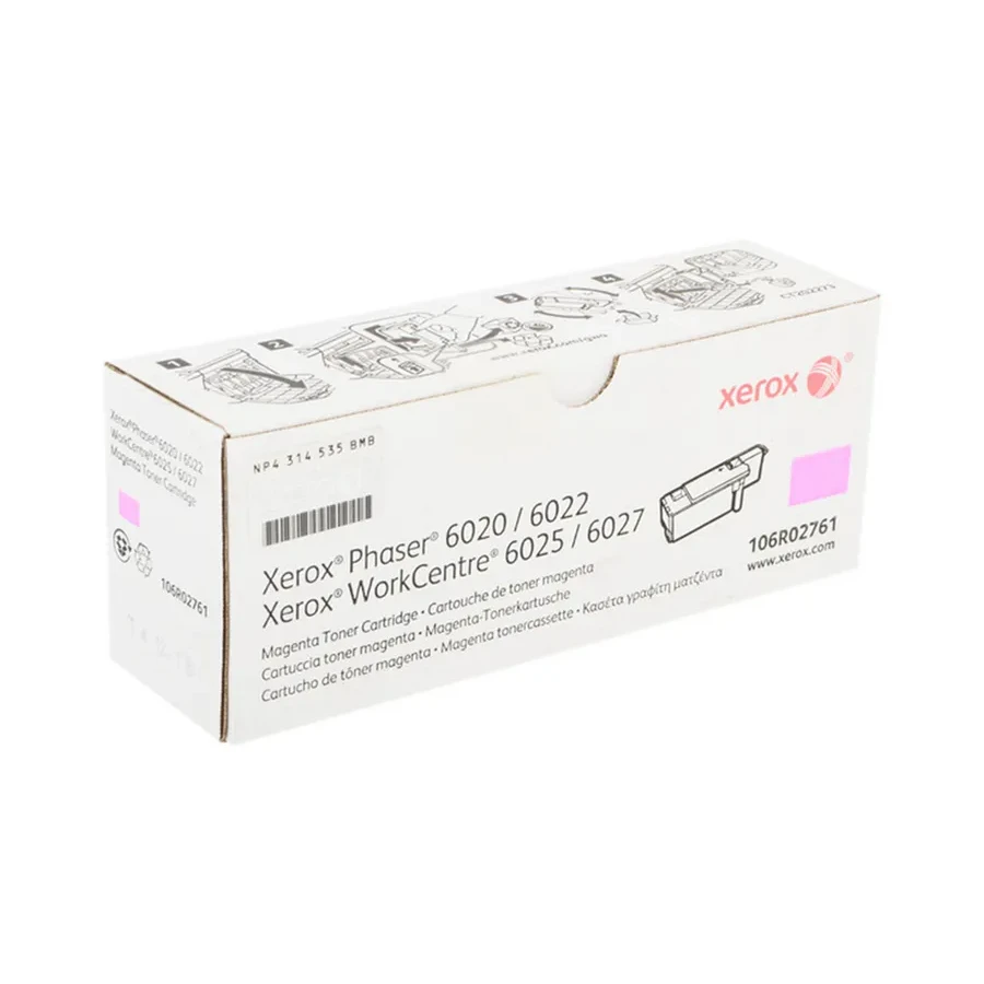 Тонер-картридж Xerox 106R02761, малиновый, 1000 стр.