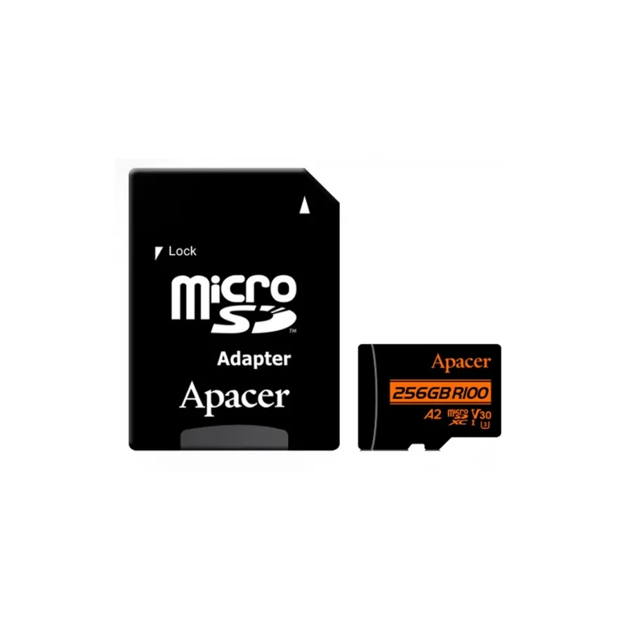 Карта памяти Apacer MicroSDXC, 256GB, SD adapteri