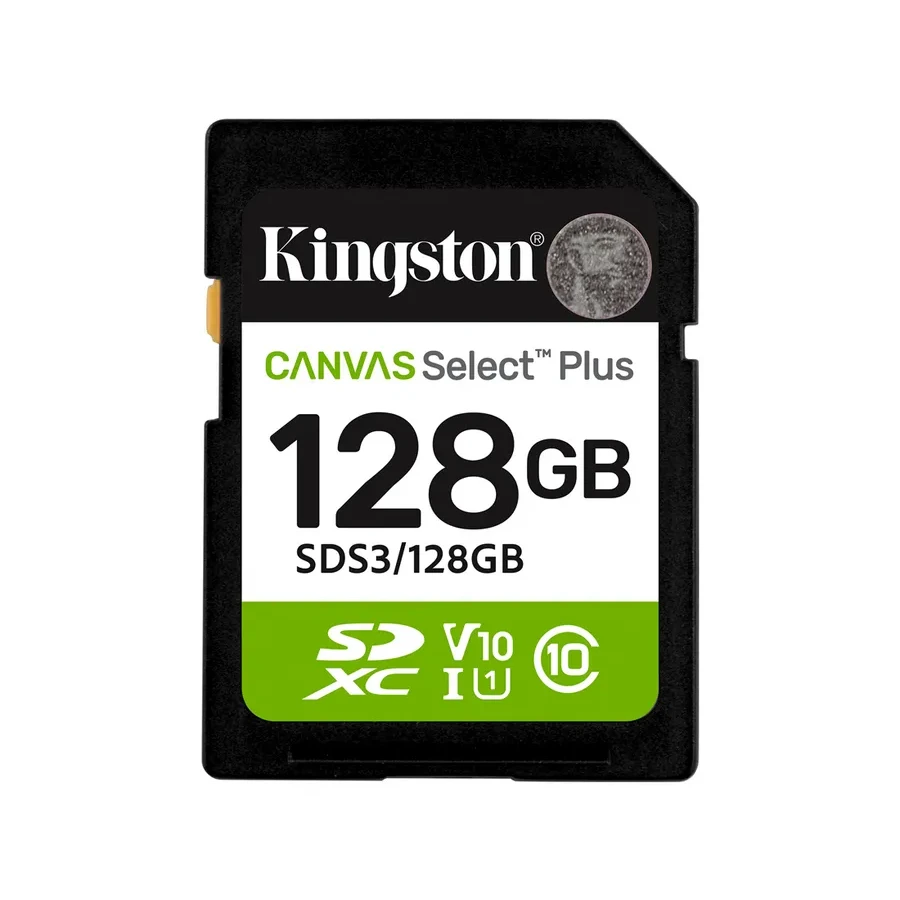 Карта памяти Kingston Canvas Select Plus, 128GB, A1, U1, V10