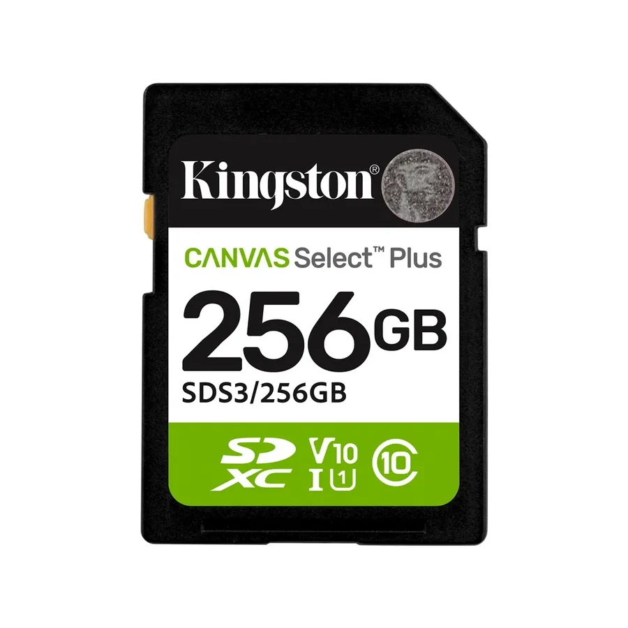 Карта памяти Kingston Canvas Select Plus, 256GB, A1, U1, V10 — 2