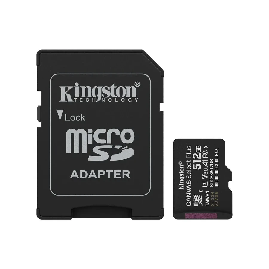 Карта памяти Kingston SDCS3/512GB microSDXC, Canvas Select Plus Gen3, A1 — 4