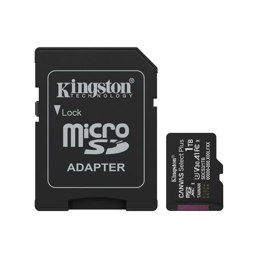 Карта памяти Kingston Canvas Select Plus, 1TB, SD adapter
