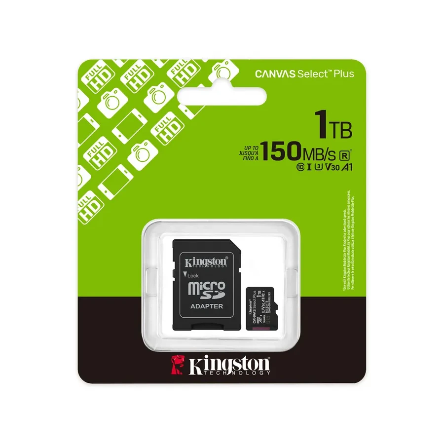 Карта памяти Kingston Canvas Select Plus, 1TB, SD adapter — 3