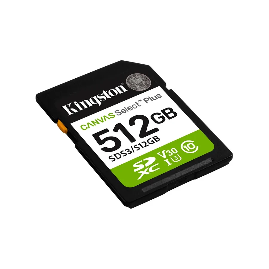 Карта памяти Kingston Canvas Select Plus, 512GB, SDXC, UHS-I — 5