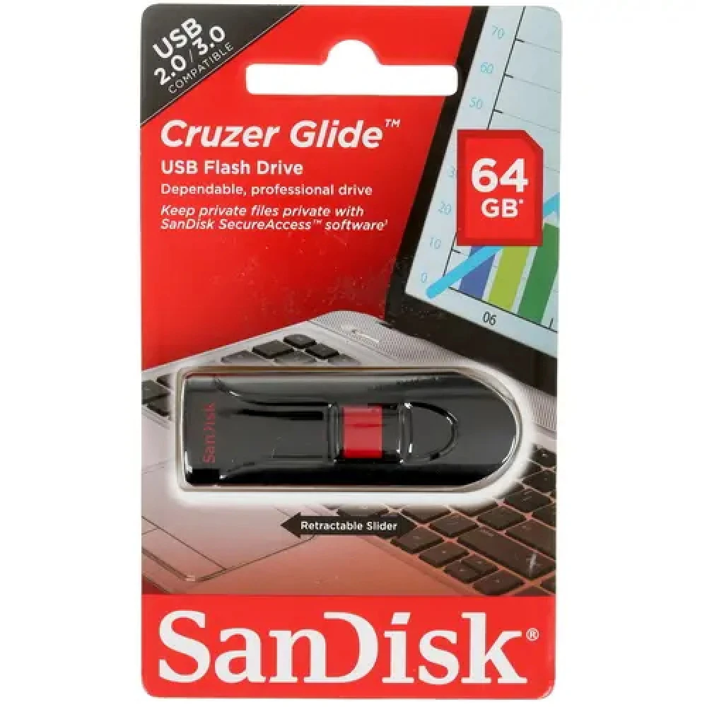 USB флеш-диск SanDisk Cruzer Glide 64GB — 3