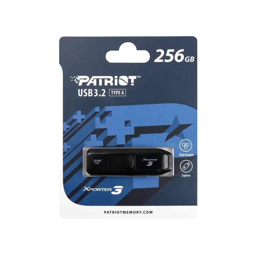 USB флешка 128GB Patriot Xporter 3 USB 3.2, чёрная — 3