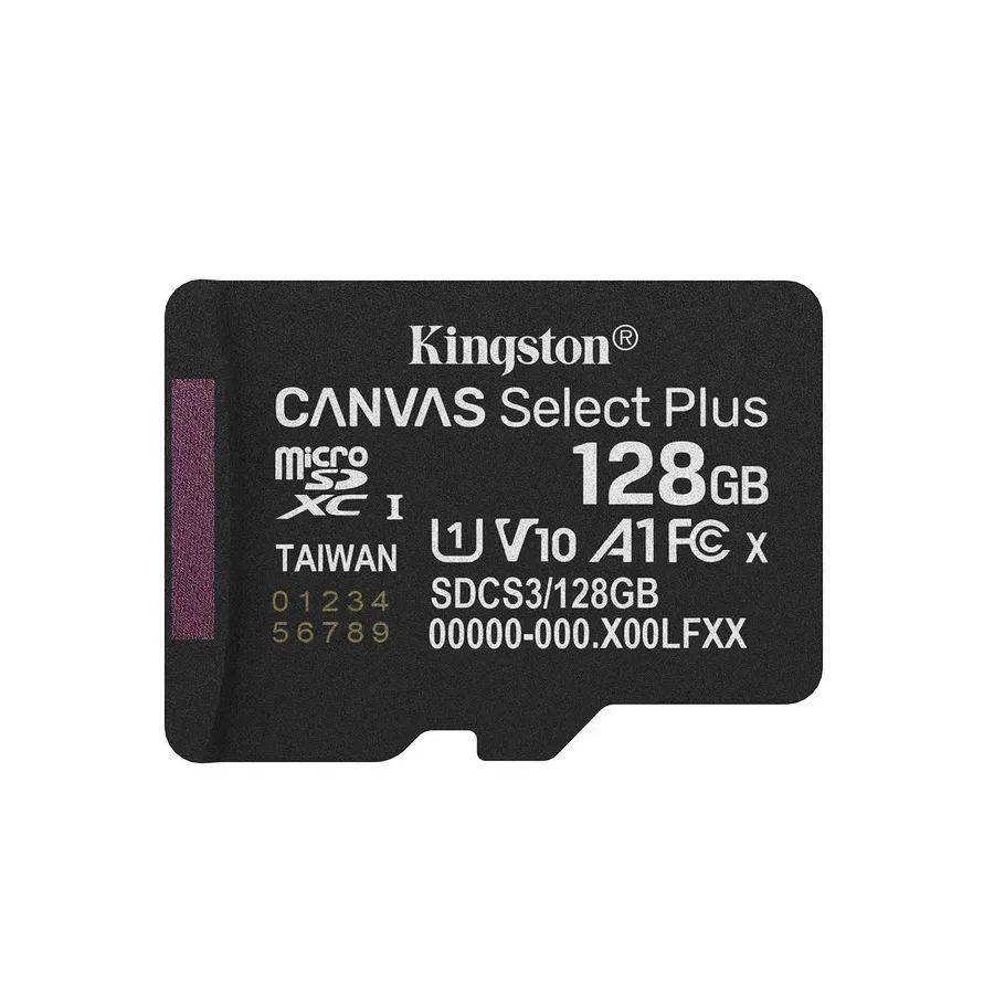 Карта памяти Kingston SDCS3/128GB microSDXC, Canvas Select Plus Gen3, A1
