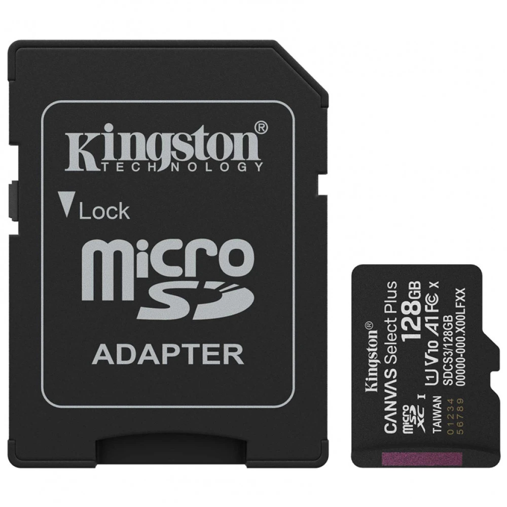 Карта памяти Kingston SDCS3/128GB microSDXC, Canvas Select Plus Gen3, A1 — 3