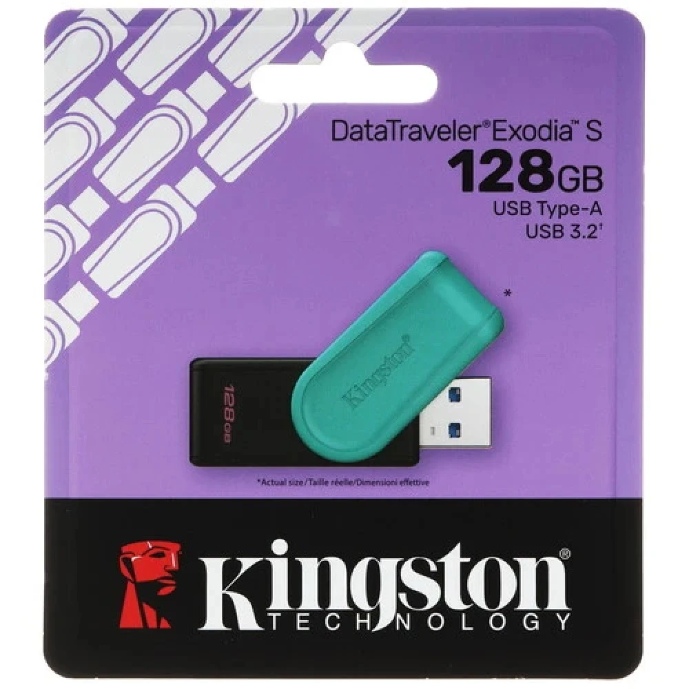 Флэш-накопитель Kingston Data Traveler Exodia S, 128GB, USB3.2 Gen1 — 2