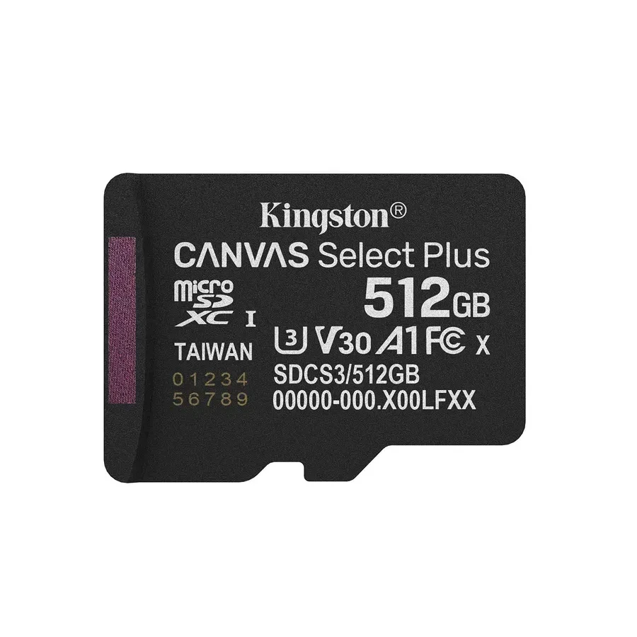 Карта памяти Kingston SDCS3/512GB microSDXC, Canvas Select Plus Gen3, A1 — 3