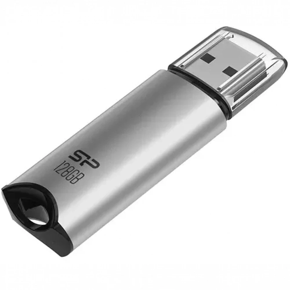 USB Flash Silicon Power Marvel M02 128GB серебристый — 2