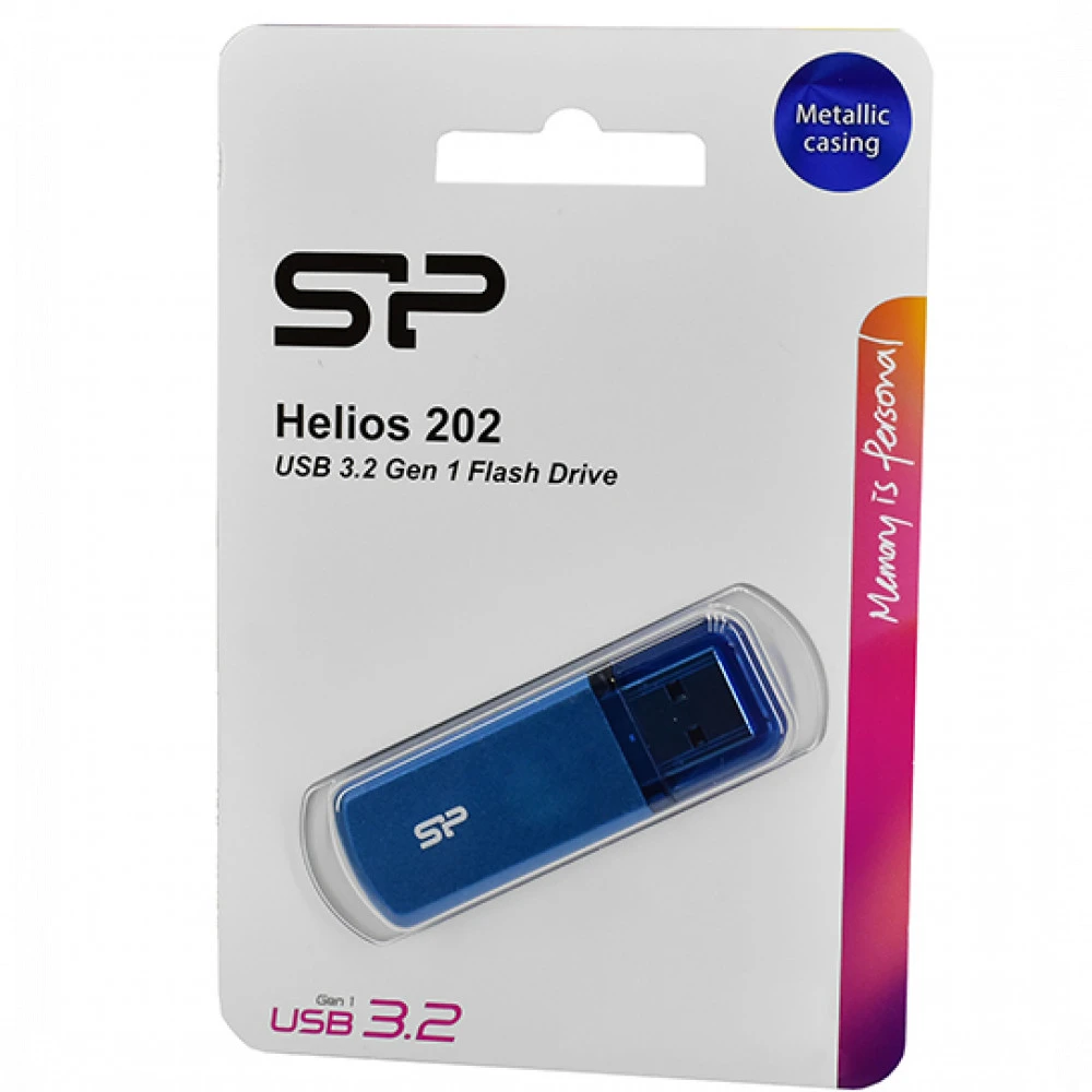 USB Flash Silicon Power Helios 202 128GB синий — 5
