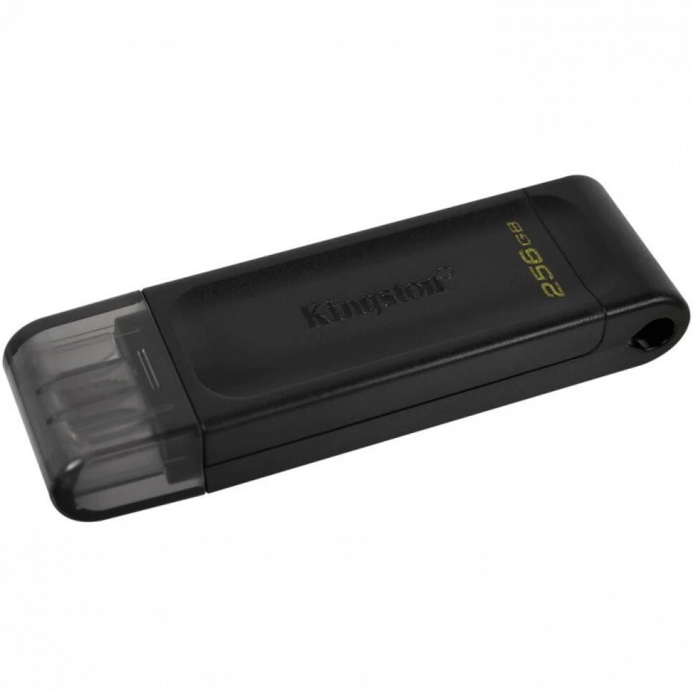 USB Flash Kingston DT70 256 ГБ, USB-C 3.2, черный — 2
