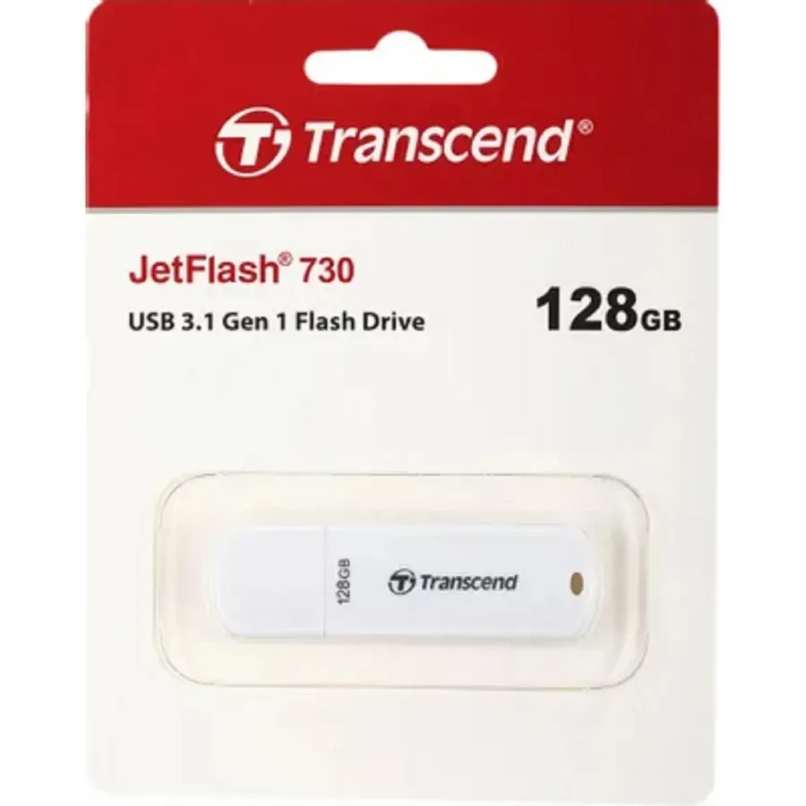 USB Flash Transcend TS128GJF730 128GB белый — 2