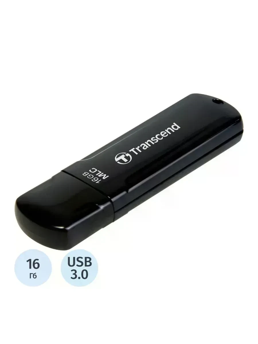 USB Flash Transcend TS16GJF750K 16GB чёрный