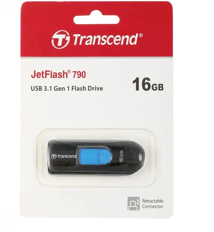 USB Flash Transcend TS16GJF790K 16GB чёрный — 2