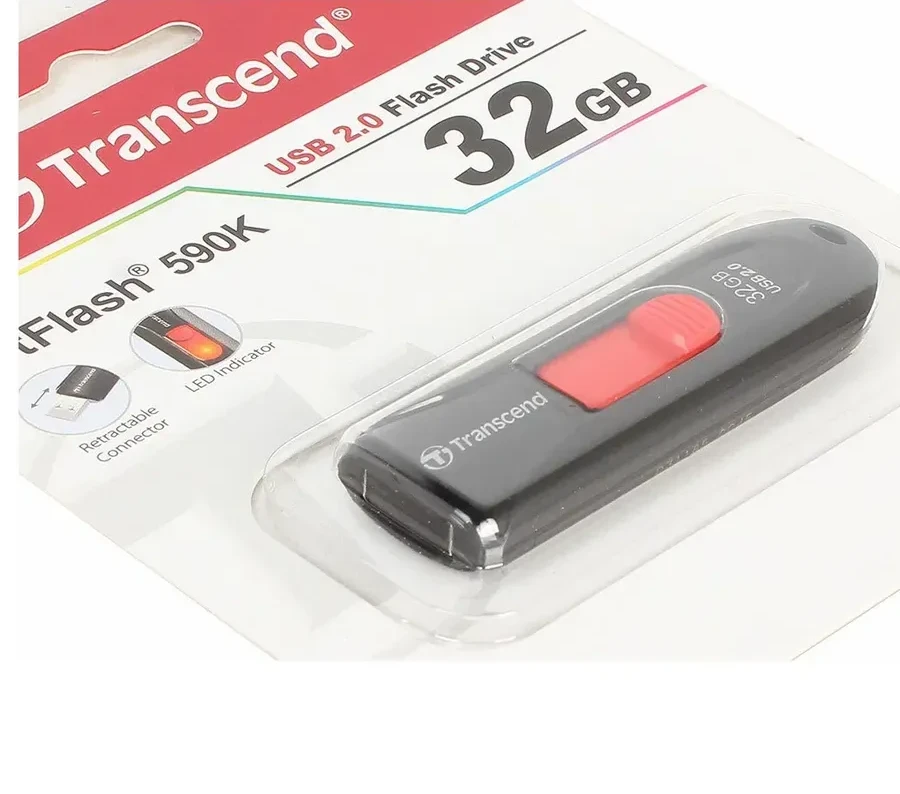 USB Flash Transcend TS32GJF590K 32GB USB 2.0 чёрный — 2