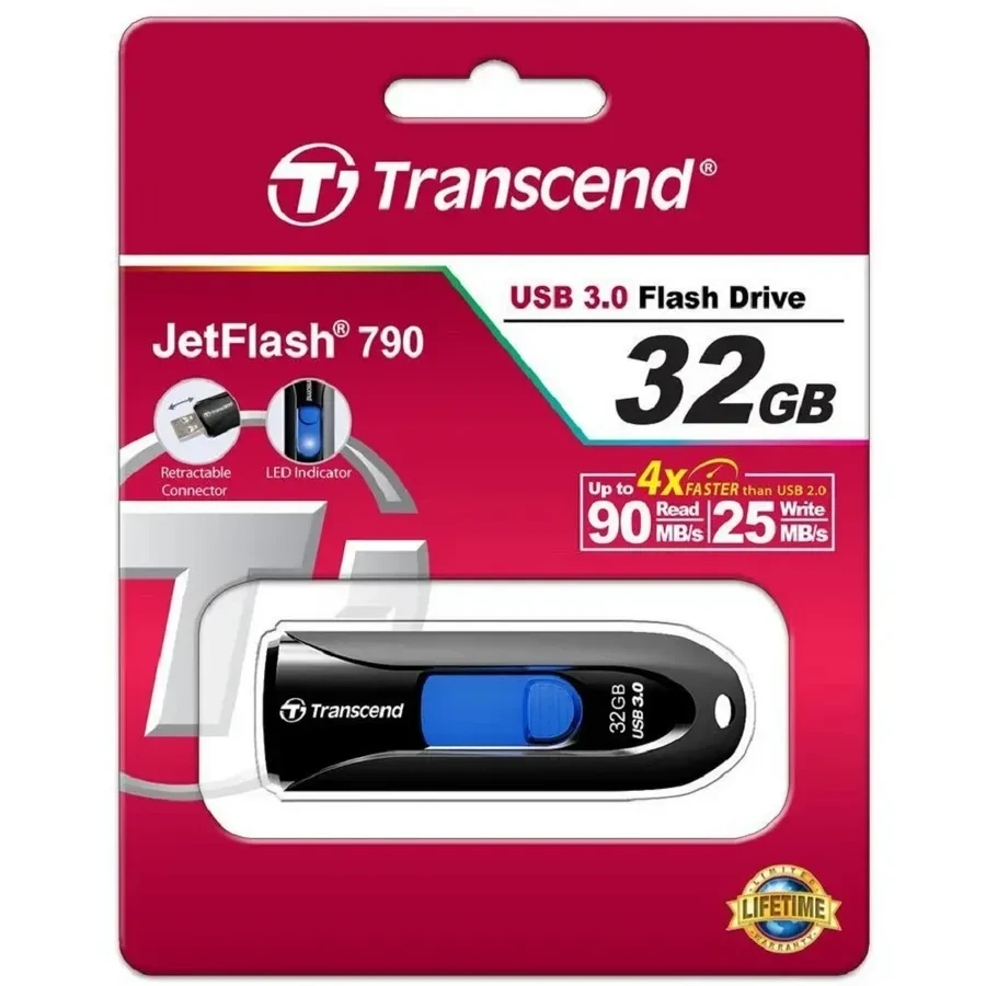 USB Flash Transcend TS32GJF790K 32GB чёрный — 2