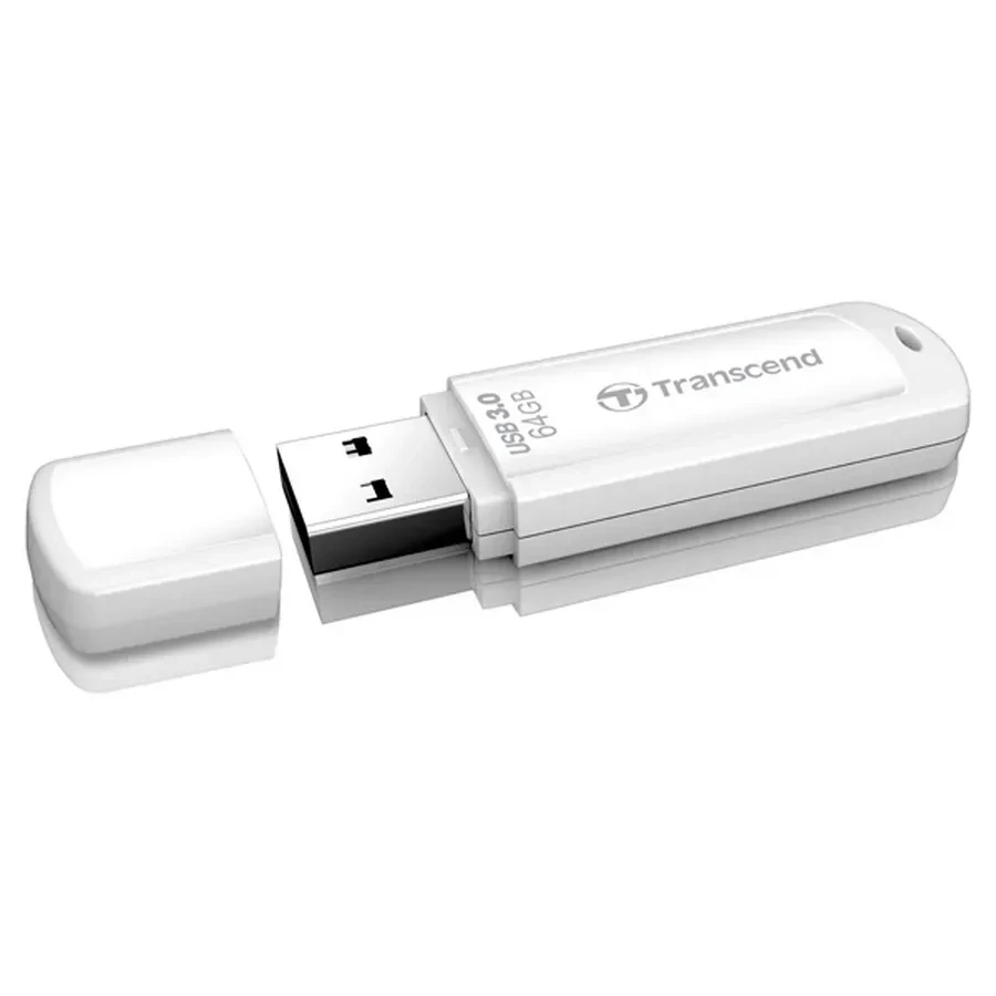 USB Flash Transcend TS64GJF730 64GB белый — 2