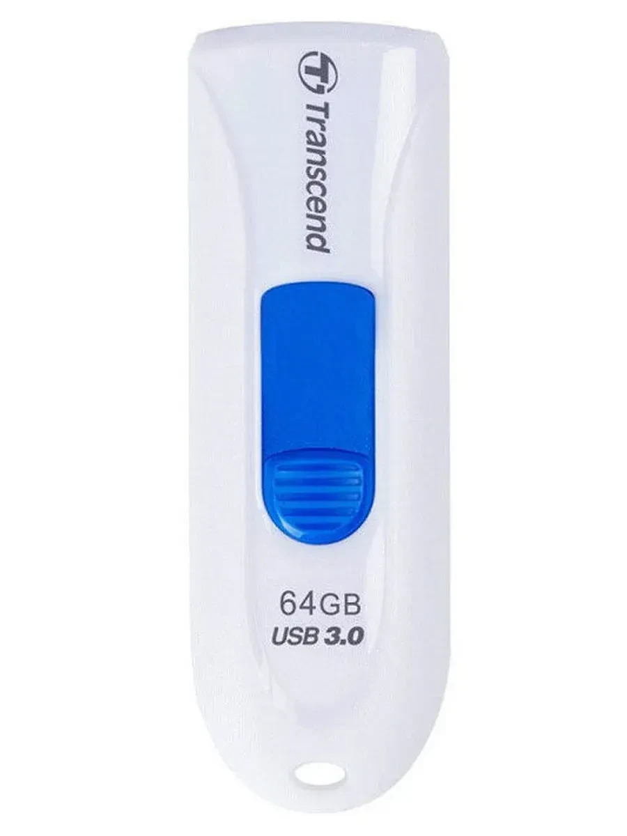 USB Flash Transcend TS64GJF790W 64GB белый — 3