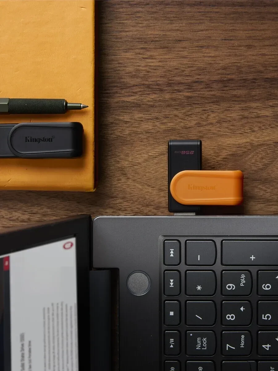 Флэш-накопитель Kingston 256Gb USB3.2 Gen1 Data Traveler Exodia S (Black+Orange) — 2
