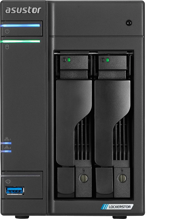Сетевое хранилище ASUSTOR AS6702T, 2 Bay, Celeron