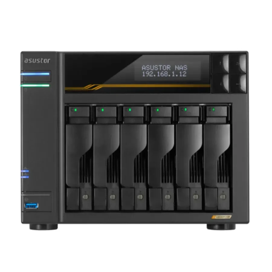 Система хранения данных NAS ASUSTOR AS6806T, 6-bay, 16GB DDR5, 10GbE