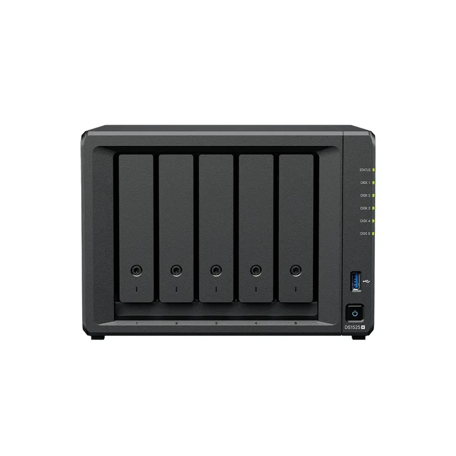 Хранилище Synology DS1525+, Ryzen V1500B, 8GB — 2