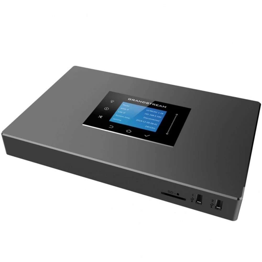 IP-АТС Grandstream UCM6302A, 2 FXS, 2 FXO, 500 пользователей