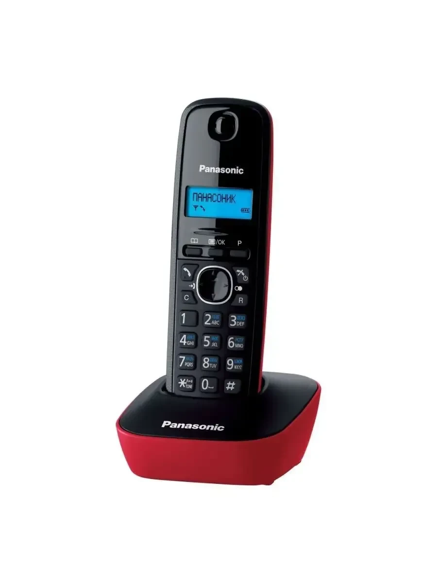 Радиотелефон PANASONIC KX-TG1611, красный, АОН — 2