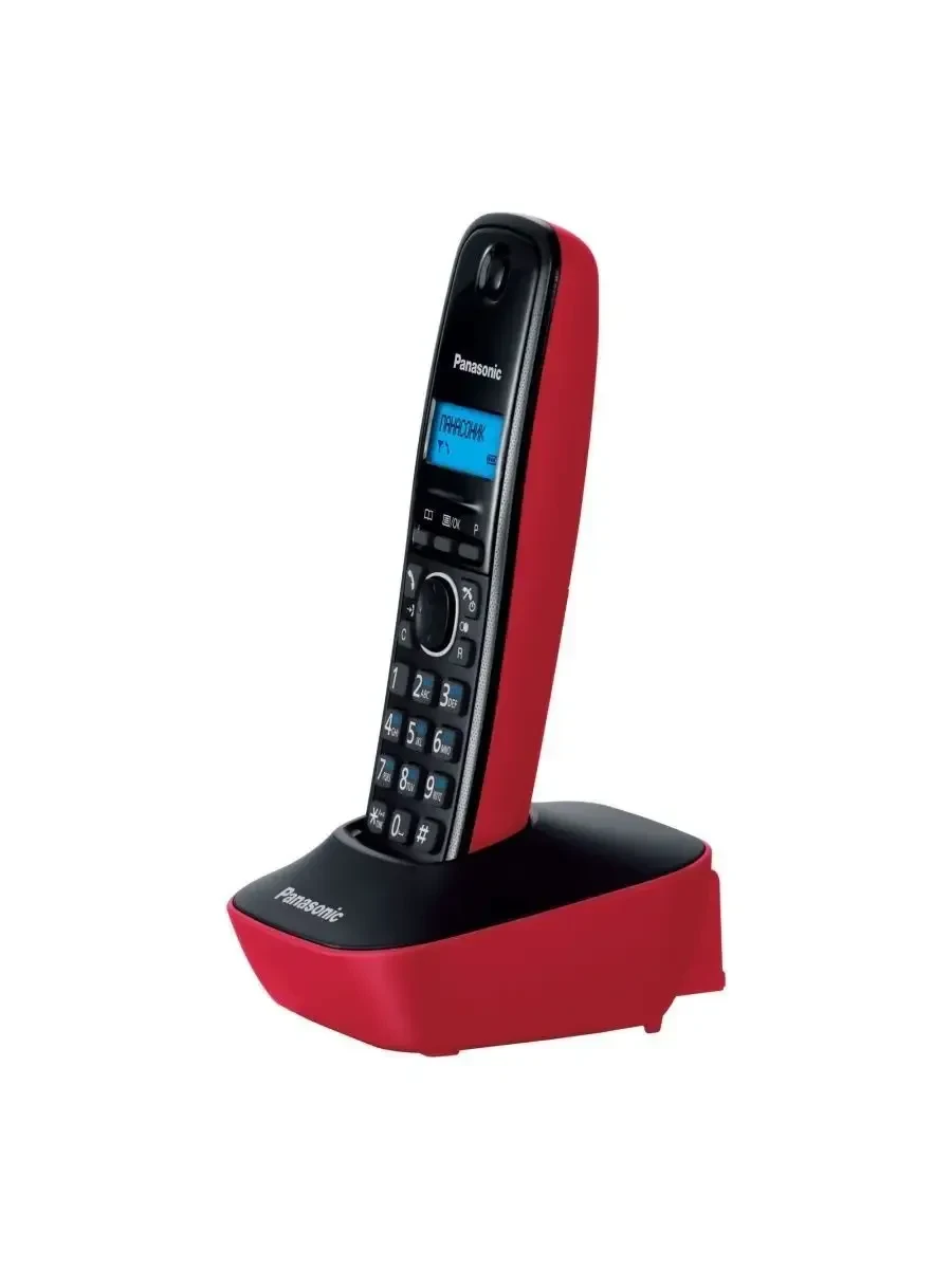 Радиотелефон PANASONIC KX-TG1611, красный, АОН — 3