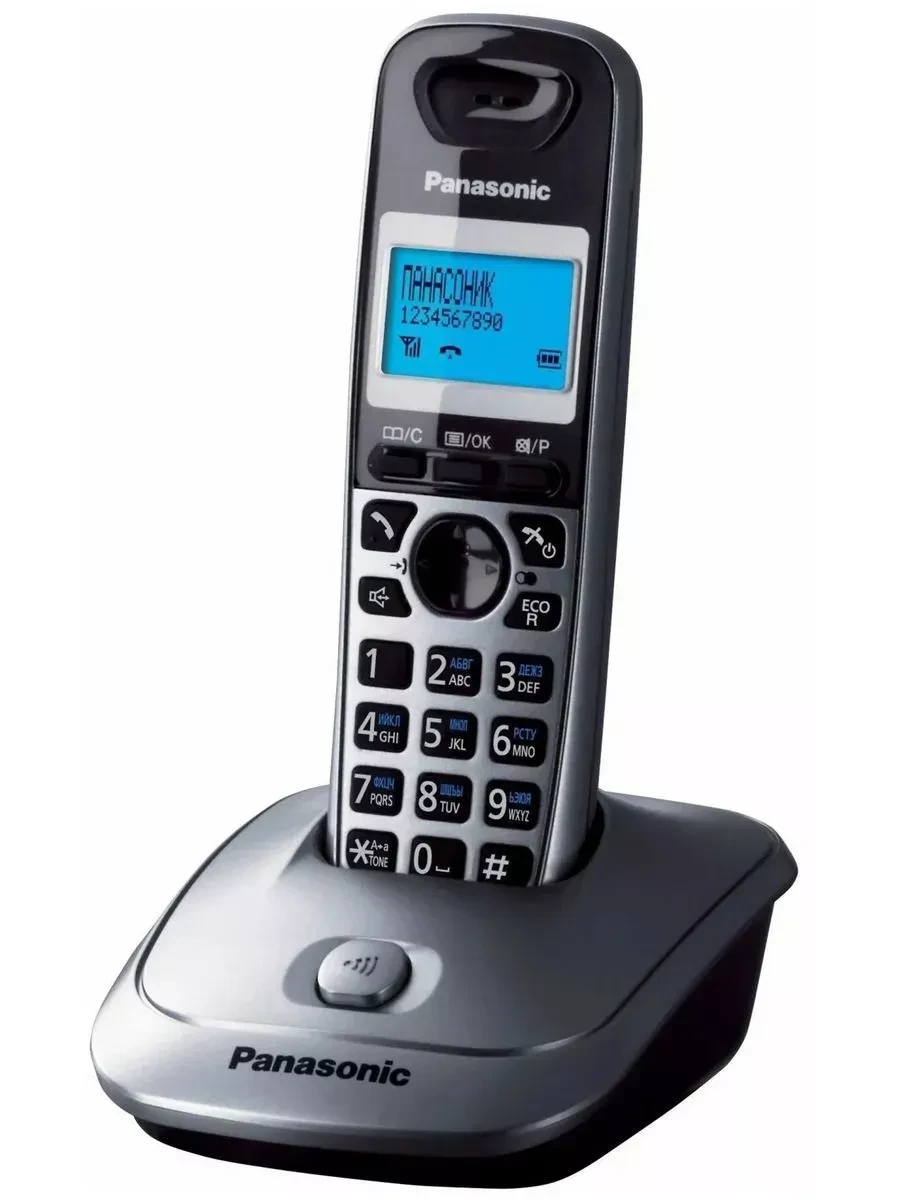 Радиотелефон PANASONIC KX-TG2511, серый металлик