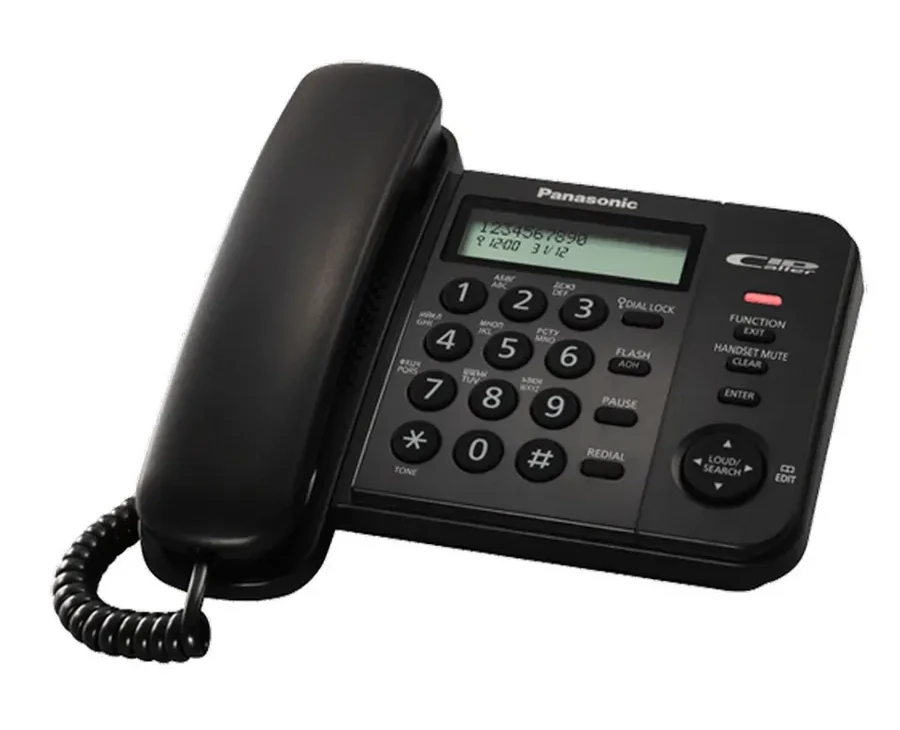 Проводной телефон PANASONIC KX-TS2356, черный