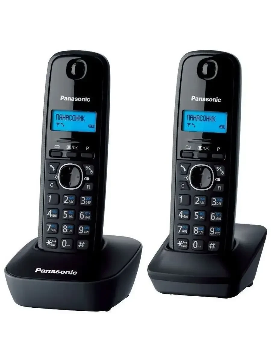 Радиотелефон PANASONIC KX-TG1612, серый, доп. трубка