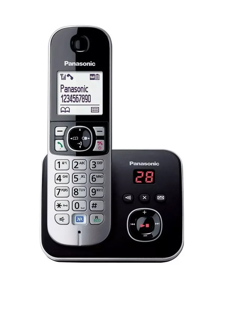 Радиотелефон PANASONIC KX-TG6821, черный