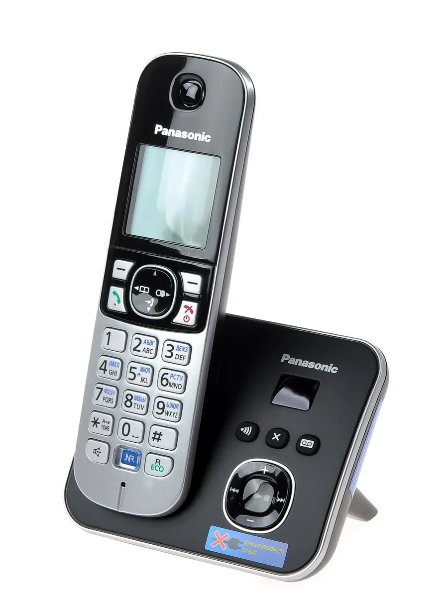 Радиотелефон PANASONIC KX-TG6821, черный — 2