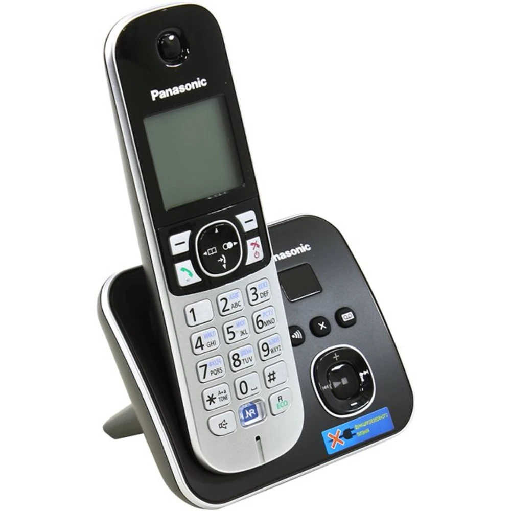 Радиотелефон PANASONIC KX-TG6821, черный — 5